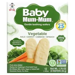 Hot Kid Baby Mum-Mum Vegetable Teething Wafers