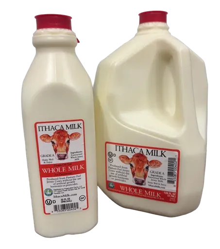 Ithaca Milk Whole Milk plastic bottle