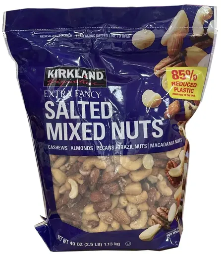 KIRKLAND Signature Nuts plastic pouch