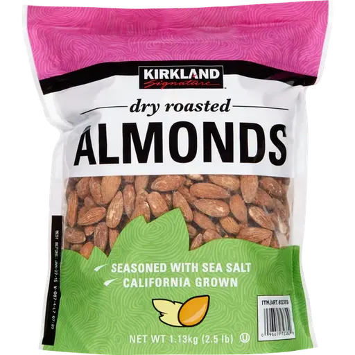 Kirkland Dry Roasted Unsalted Almonds