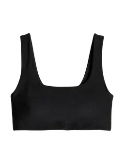 Lezat KLARA Organic Cotton Twist Back Sport Bra Black