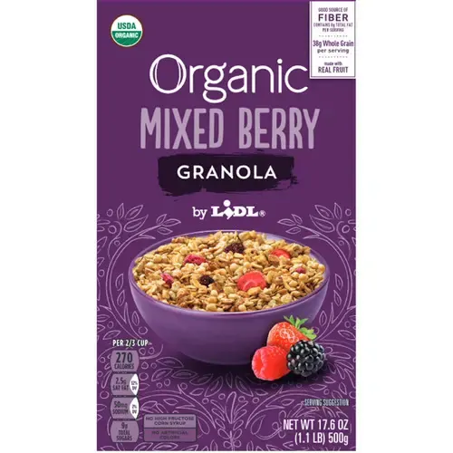 Lidl Organic Mixed Berry Granola