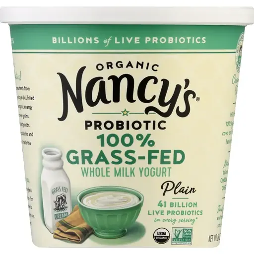 Nancy's Organic Probiotic 100% Grass-Fed Whole Milk Yogurt Plain