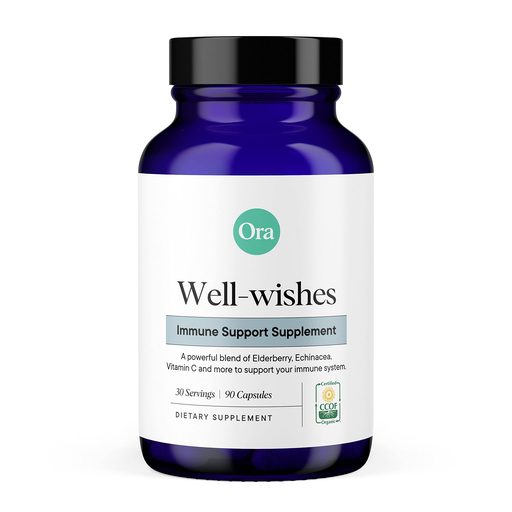 Ora Well-wishes Immune Support Supplement Bottle