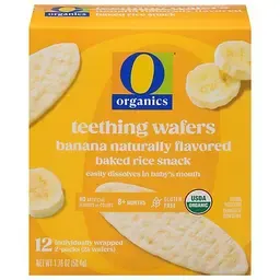 O Organics Teething Wafers Banana