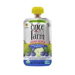 Once Upon A Farm Smart Blend Pear Blueberry Spinach