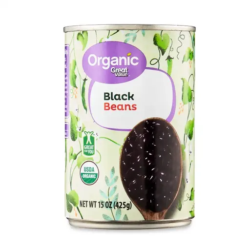 Organic Great Value Black Beans