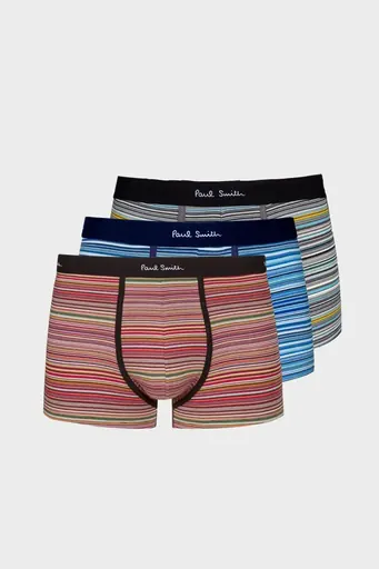 Paul Smith 3-Pack Organic Cotton Stretch Boxers