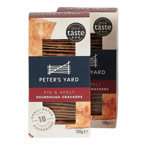 Peters Yard Fig & Spelt Sourdough Crackers