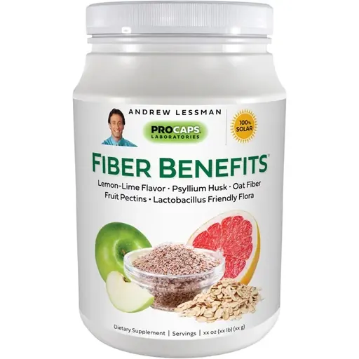 ProCaps Laboratories Psyllium Fiber & Probiotic Supplement Natural Lime