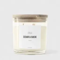 Public Goods Cedar & Suede Soy Candle