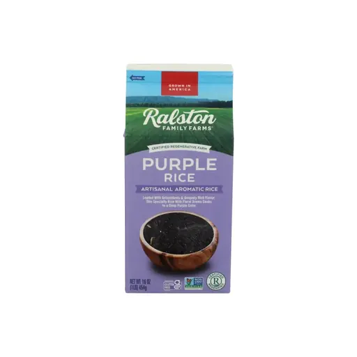 Ralston Family Farms Certified Regenerative Traditional Long-Grain Brown Rice, Red Rice, Aromatic Purple Rice