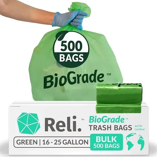Reli. BioGrade Biodegradable 16-25 Gallon Trash Bags