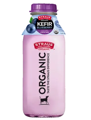 Strauss, Straus Family Creamery Organic Lowfat Blueberry Kefir