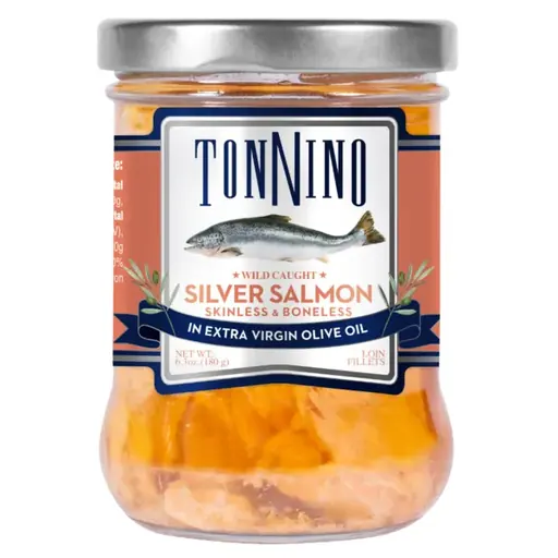 Tonino Silver Salmon Skinless & Boneless in Extra Virgin Olive Oil