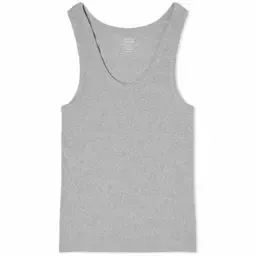 UNIQLO Women's Rib Tank Top Light Orange Heather