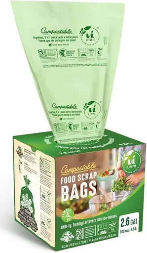 UNNI Compostable Trash Bags Large Kitchen Bags