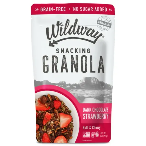 Wildway Dark Chocolate Strawberry Granola