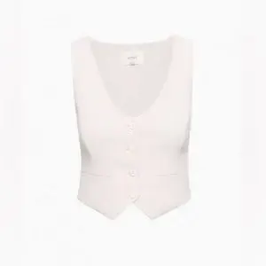 Wilfred Cropped V-Neck Vest Aritzia