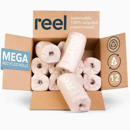 Reel Sustainable 100% Recycled Paper Towels