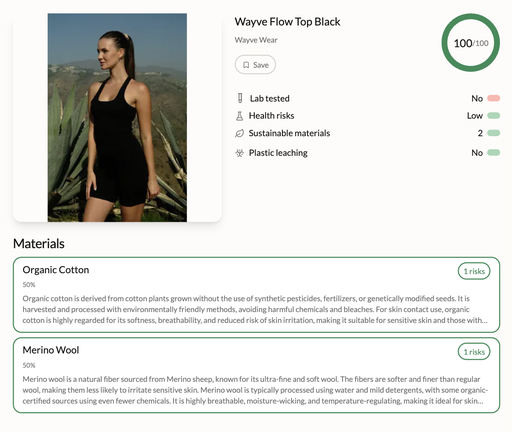 Wayve Flow Top Black