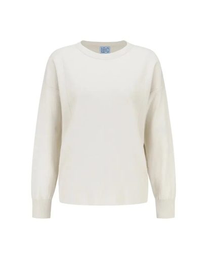 LE CASHMERE Women Basic Crewneck
