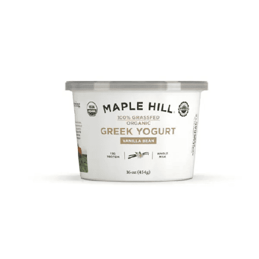 Maple Hill 100% Grassfed Greek Yogurt Vanilla Bean