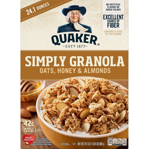 Quaker Simply Granola Oats, Honey & Almonds
