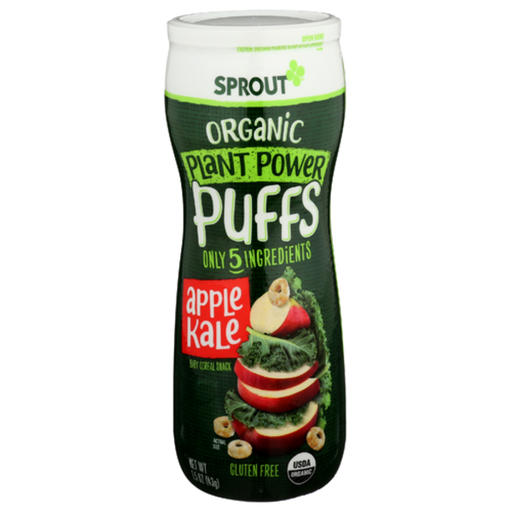Sprout Organic Plant Power Puffs Apple Kale