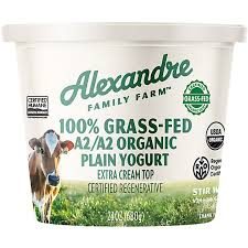 Alexandre Family Farm Grass-Fed Organic Lowfat Yogurt