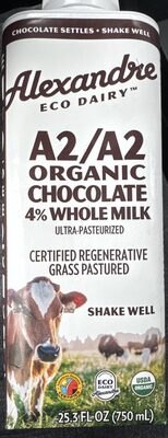 Alexandre Eco Dairy A2/A2 Organic Chocolate 4% Whole Milk
