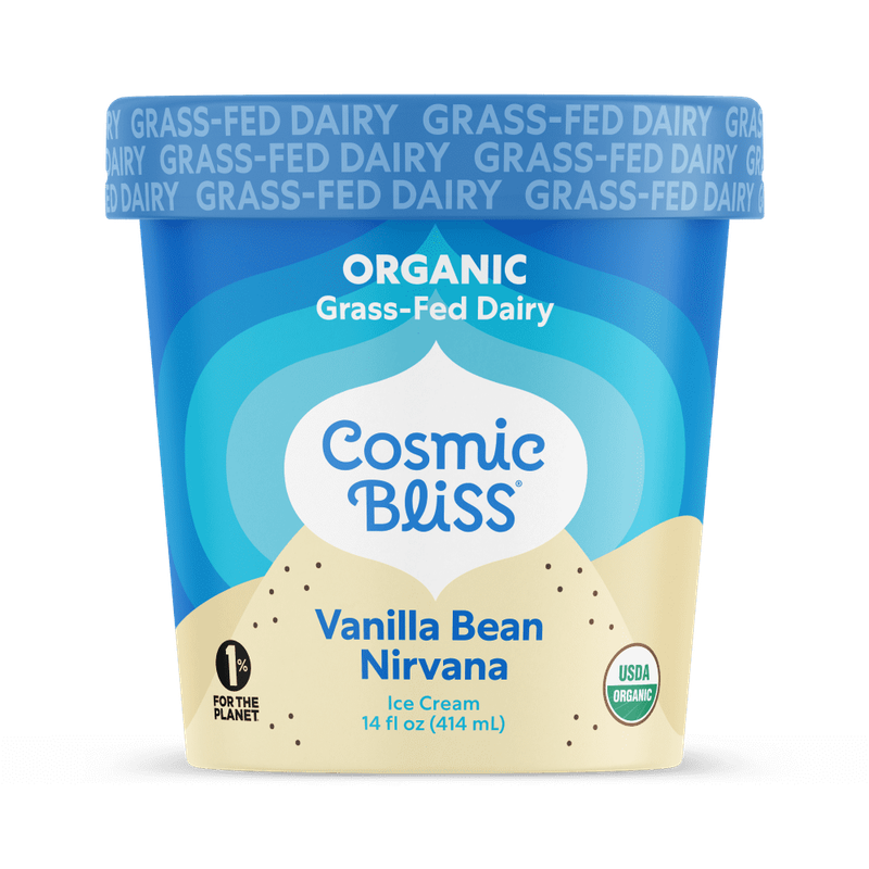 Cosmic Bliss Vanilla Bean Nirvana Organic Grass-Fed Ice Cream